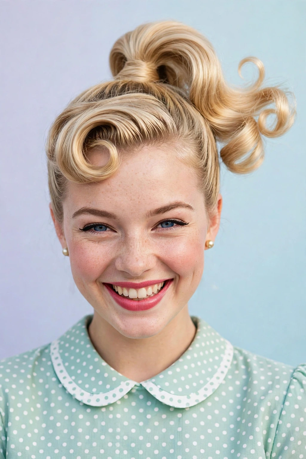 High ponytail swirl