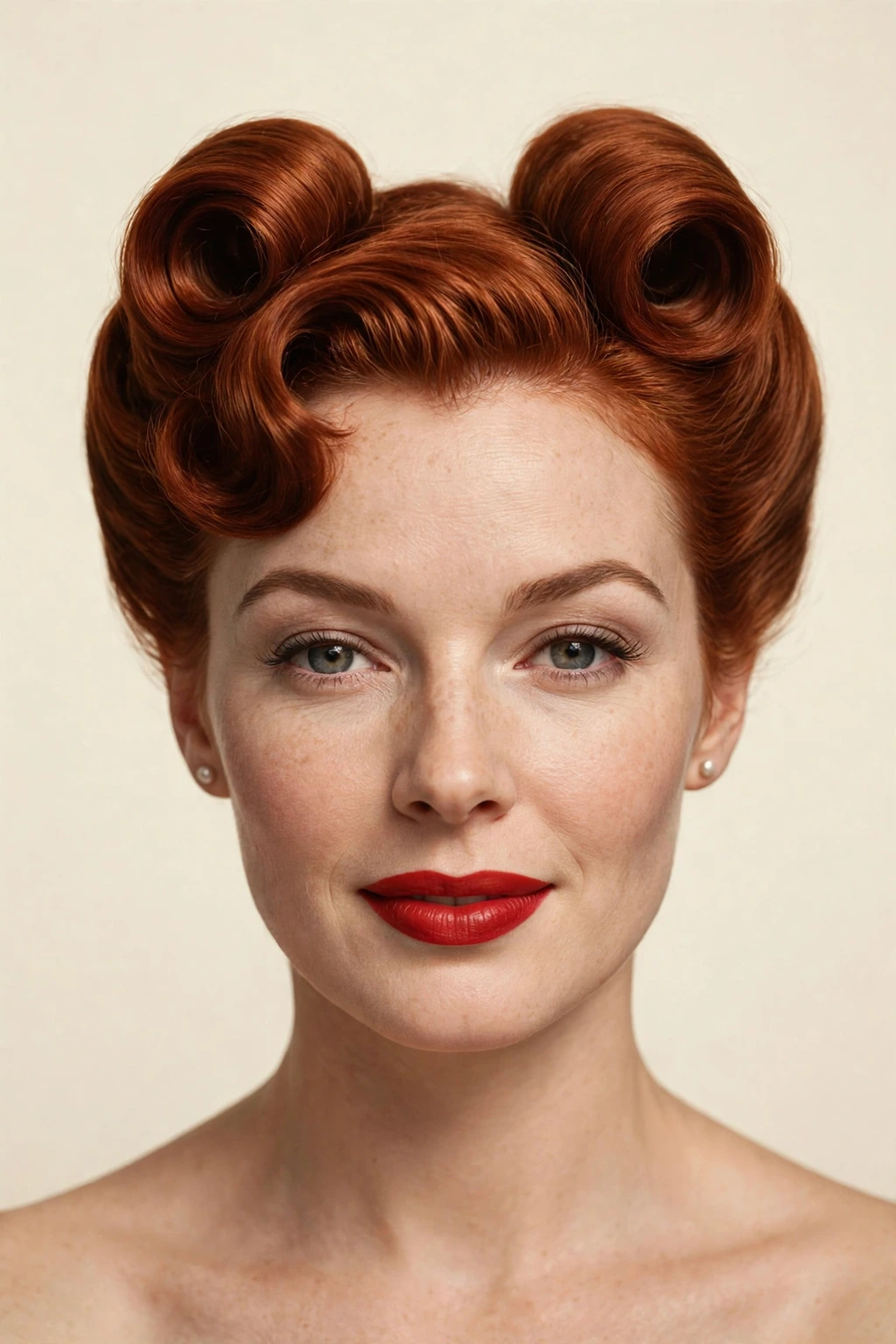 Victory rolls hairstyle