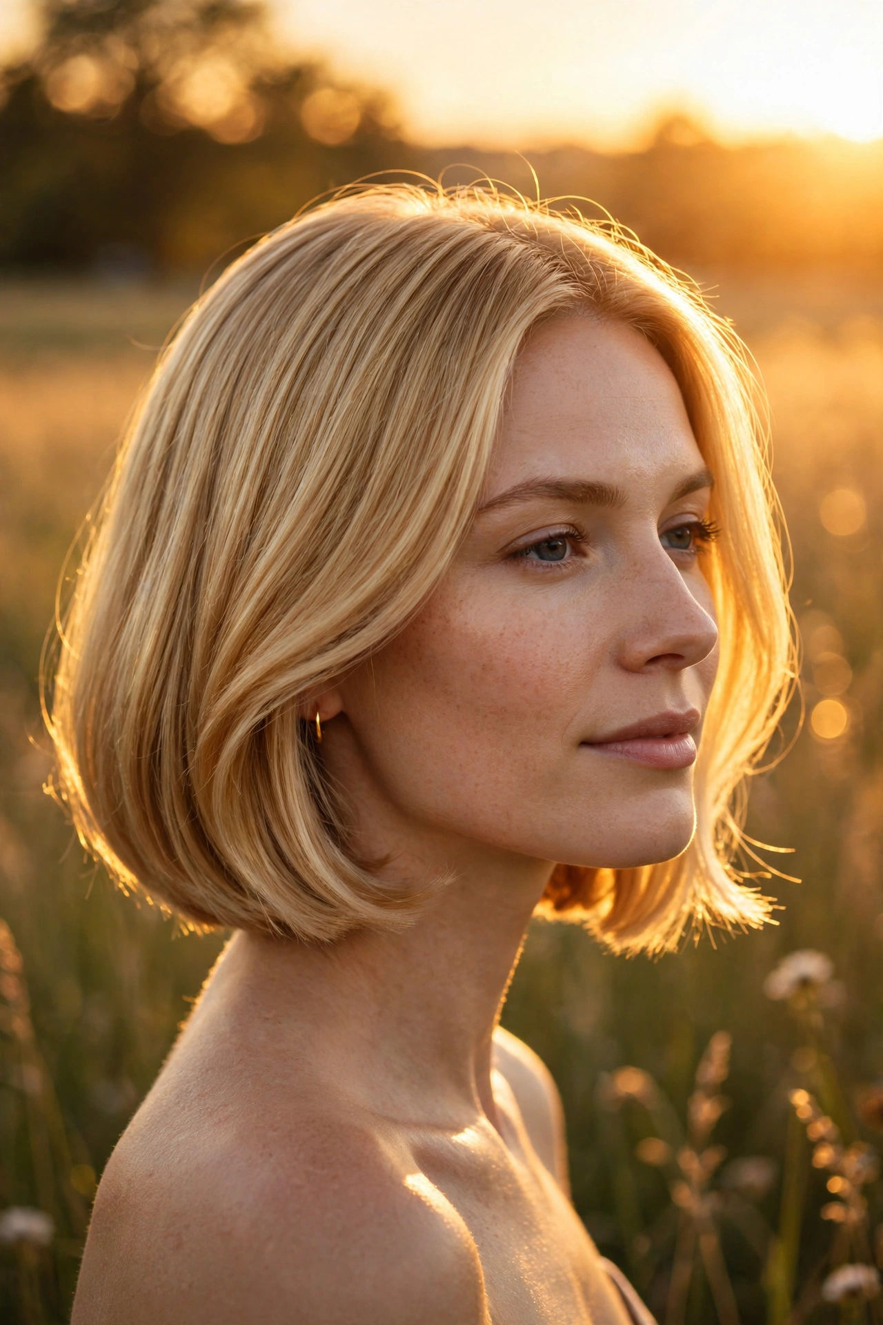 Golden Hour Bob hairstyle