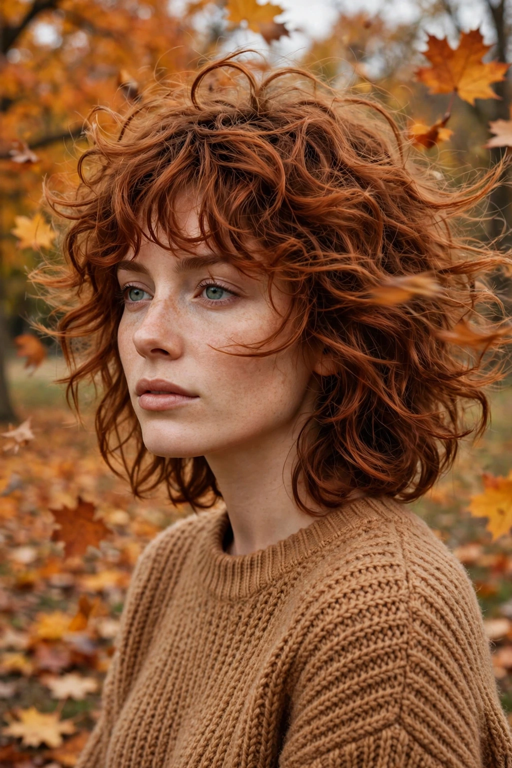 Curly autumn shag