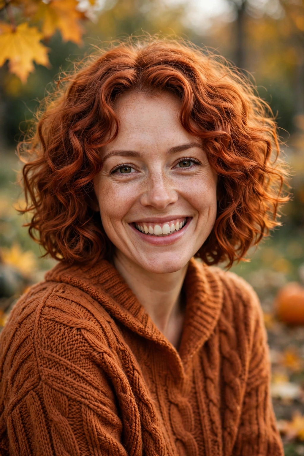 Cozy curly bob
