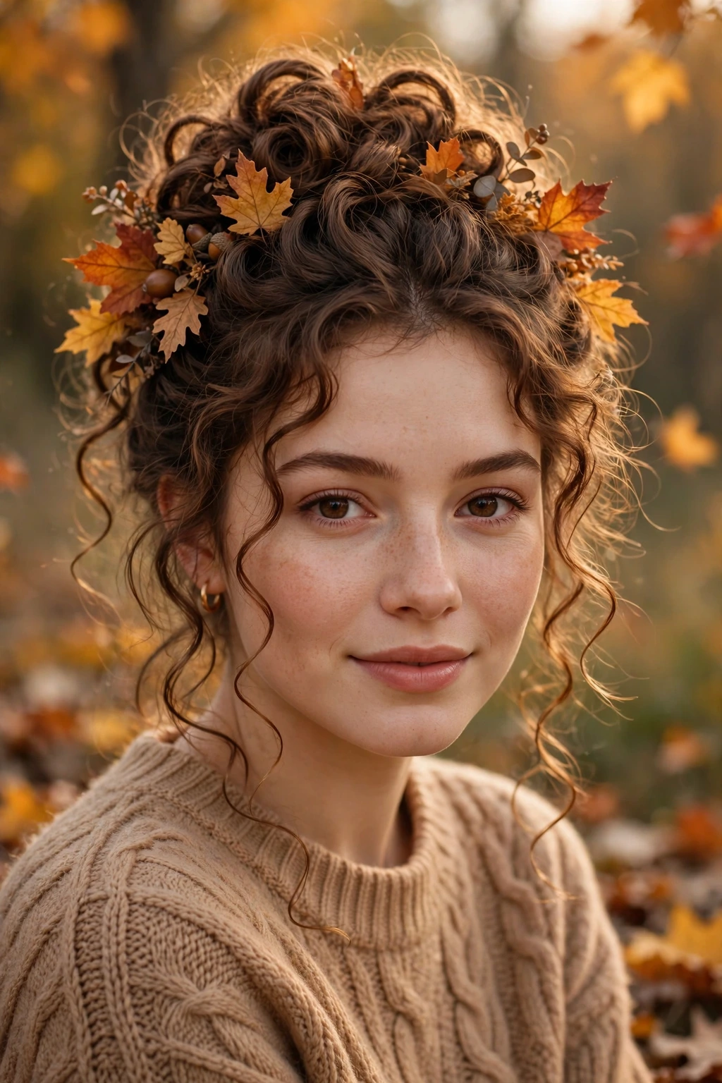 Falling leaves updo