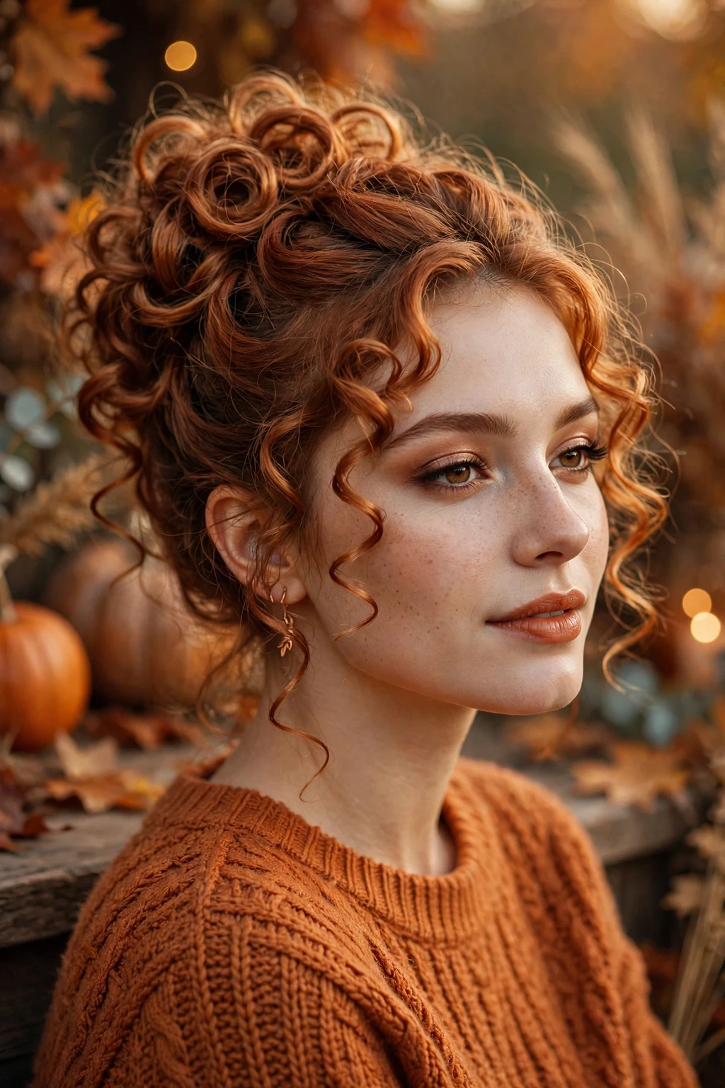 Pumpkin spice updo