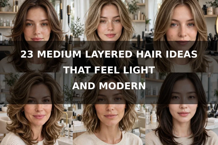 medium layered hair