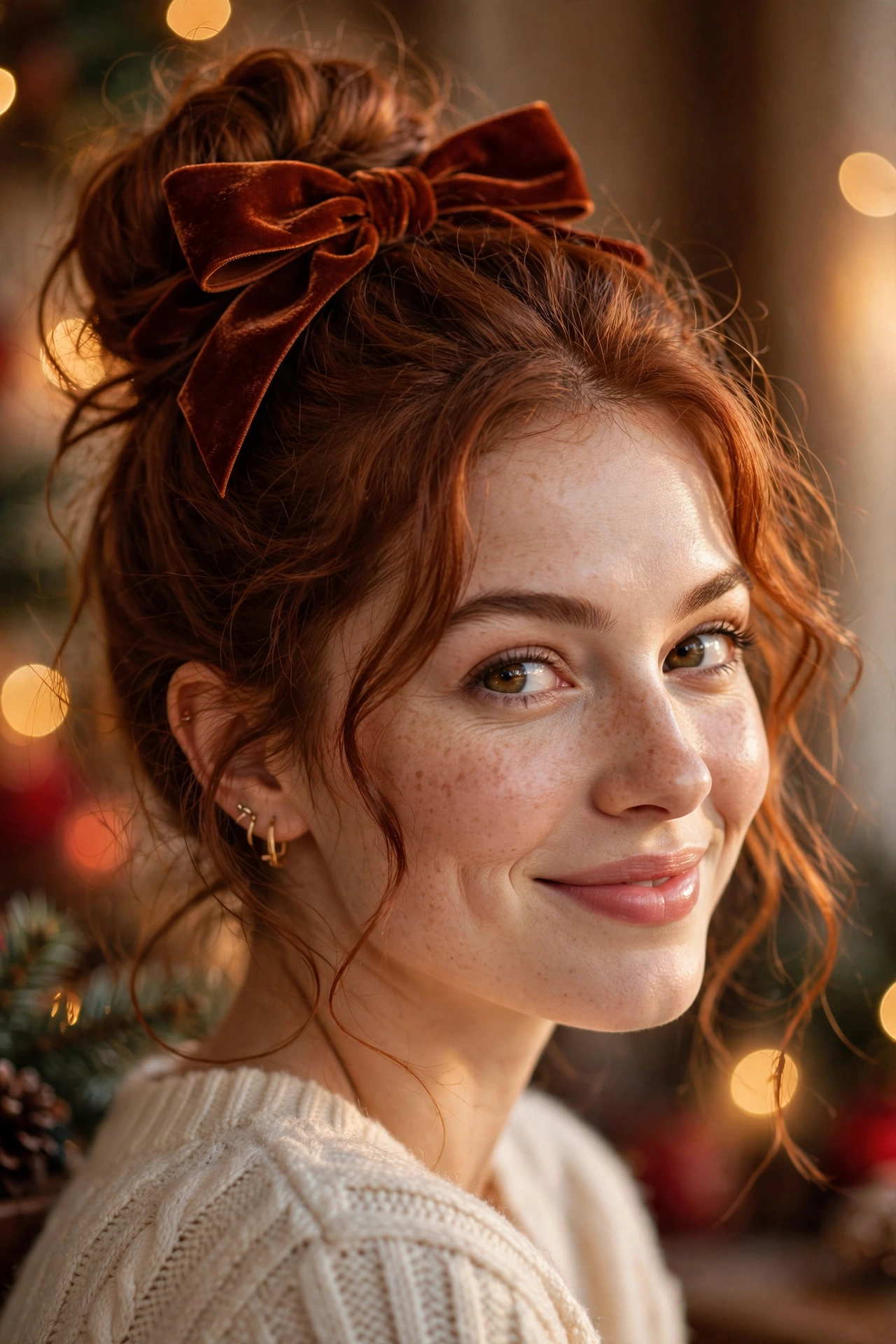 Festive Bow Bun