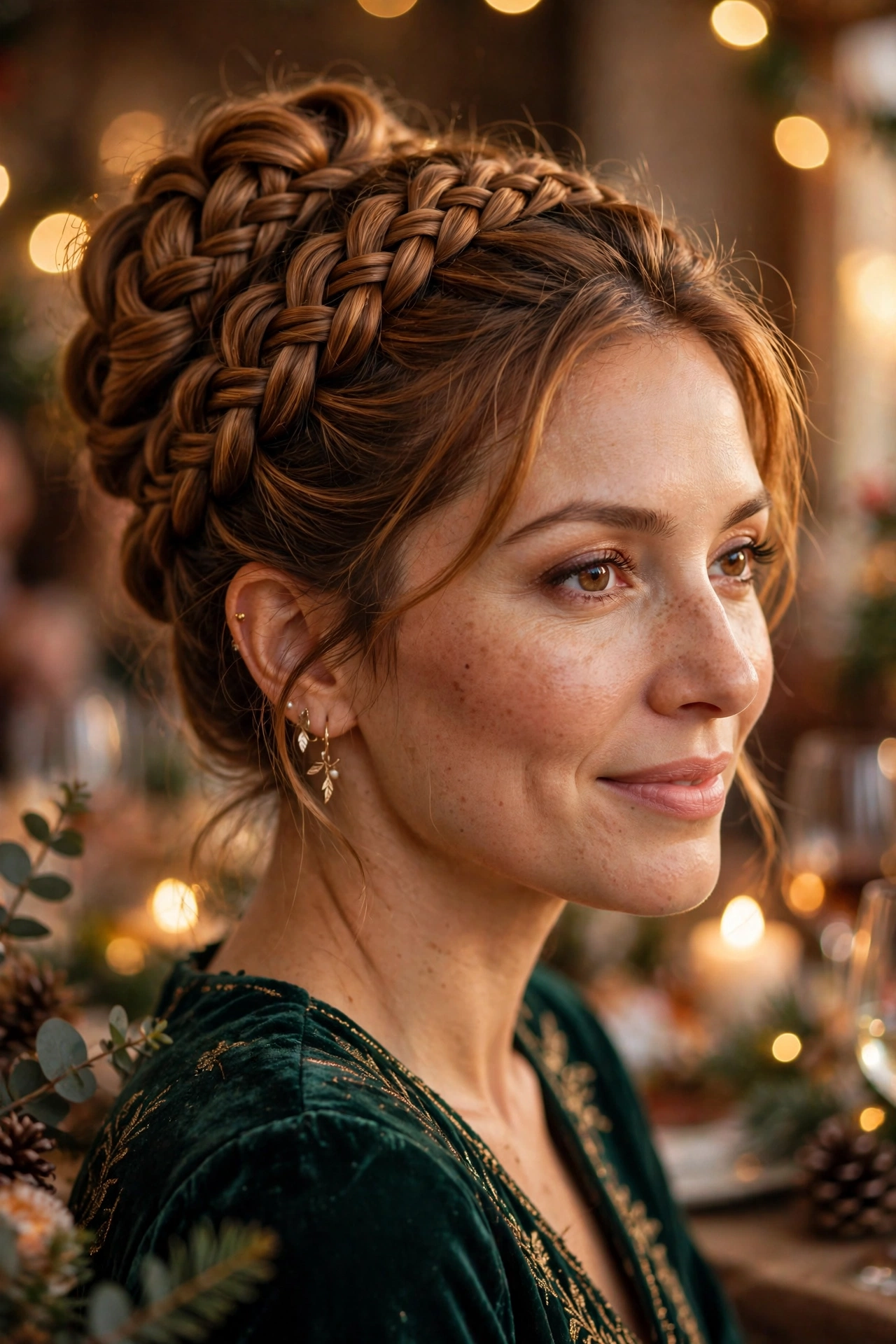 Festive Fishtail Updo