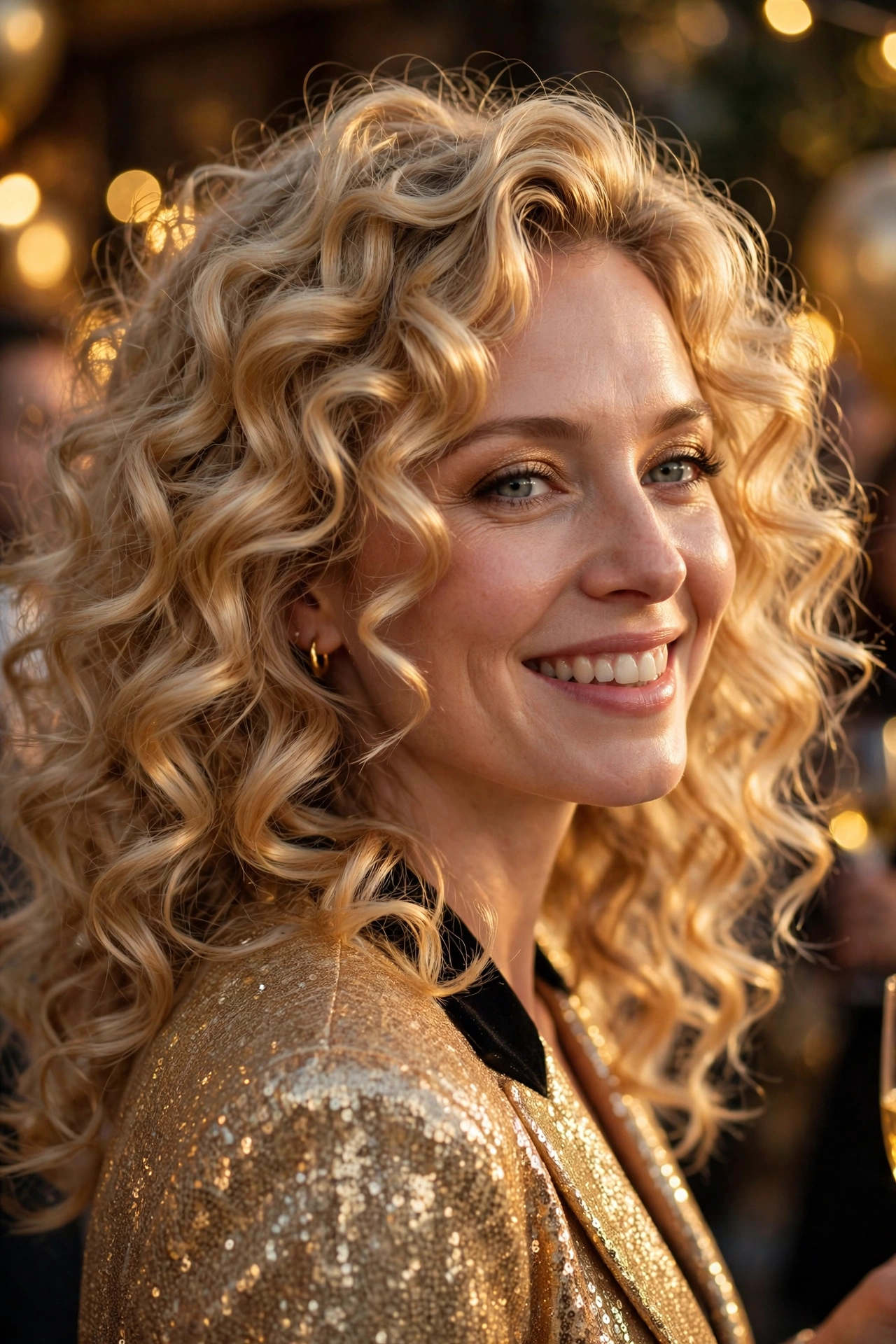 Champagne Toast Curls