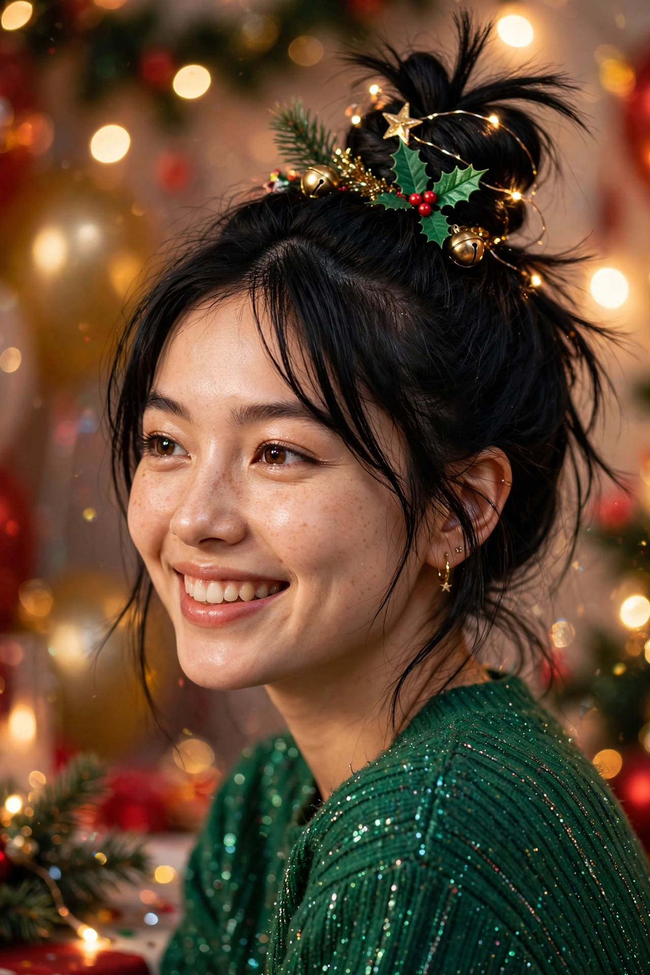 Festive Top Knot