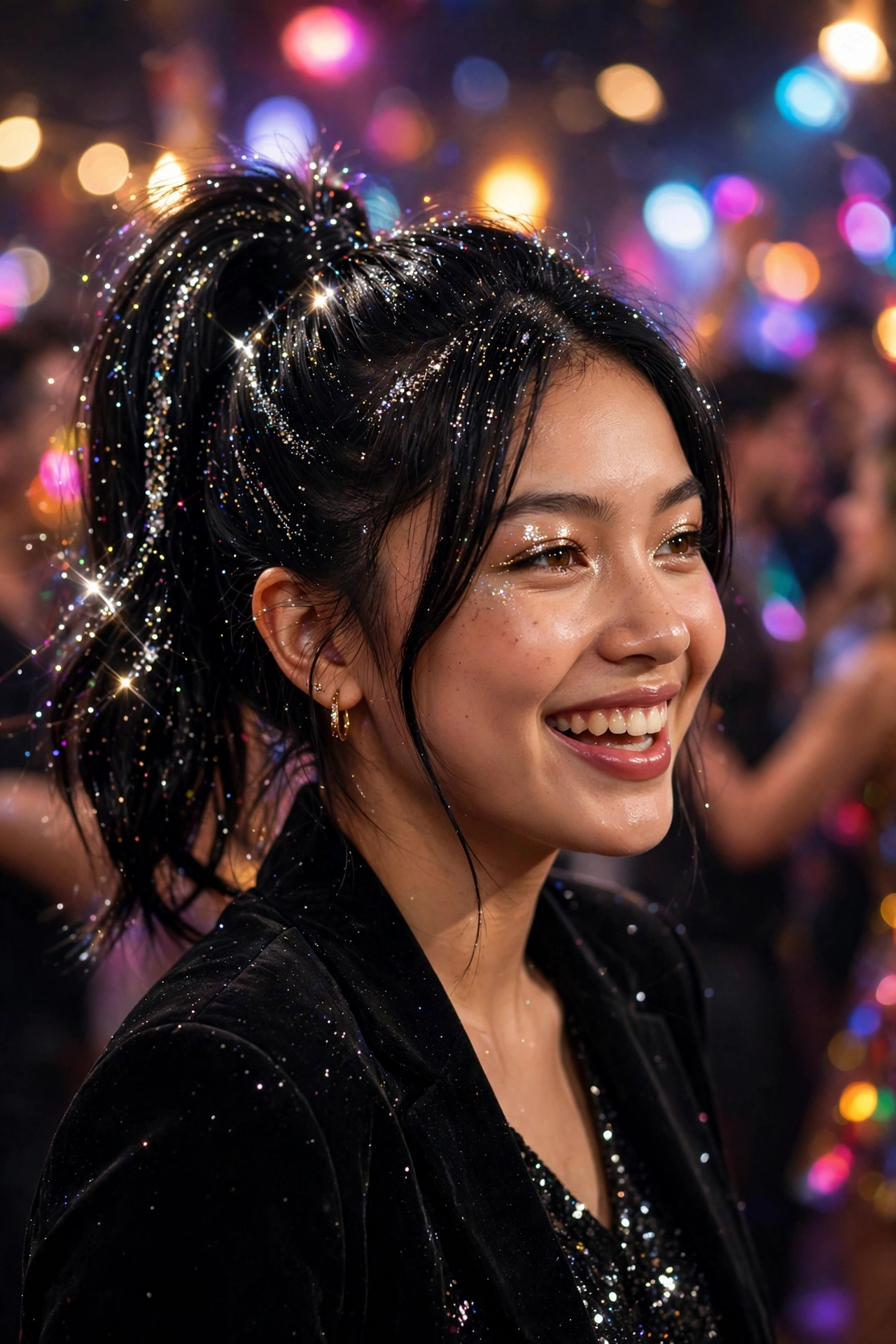 Glittering High Ponytail