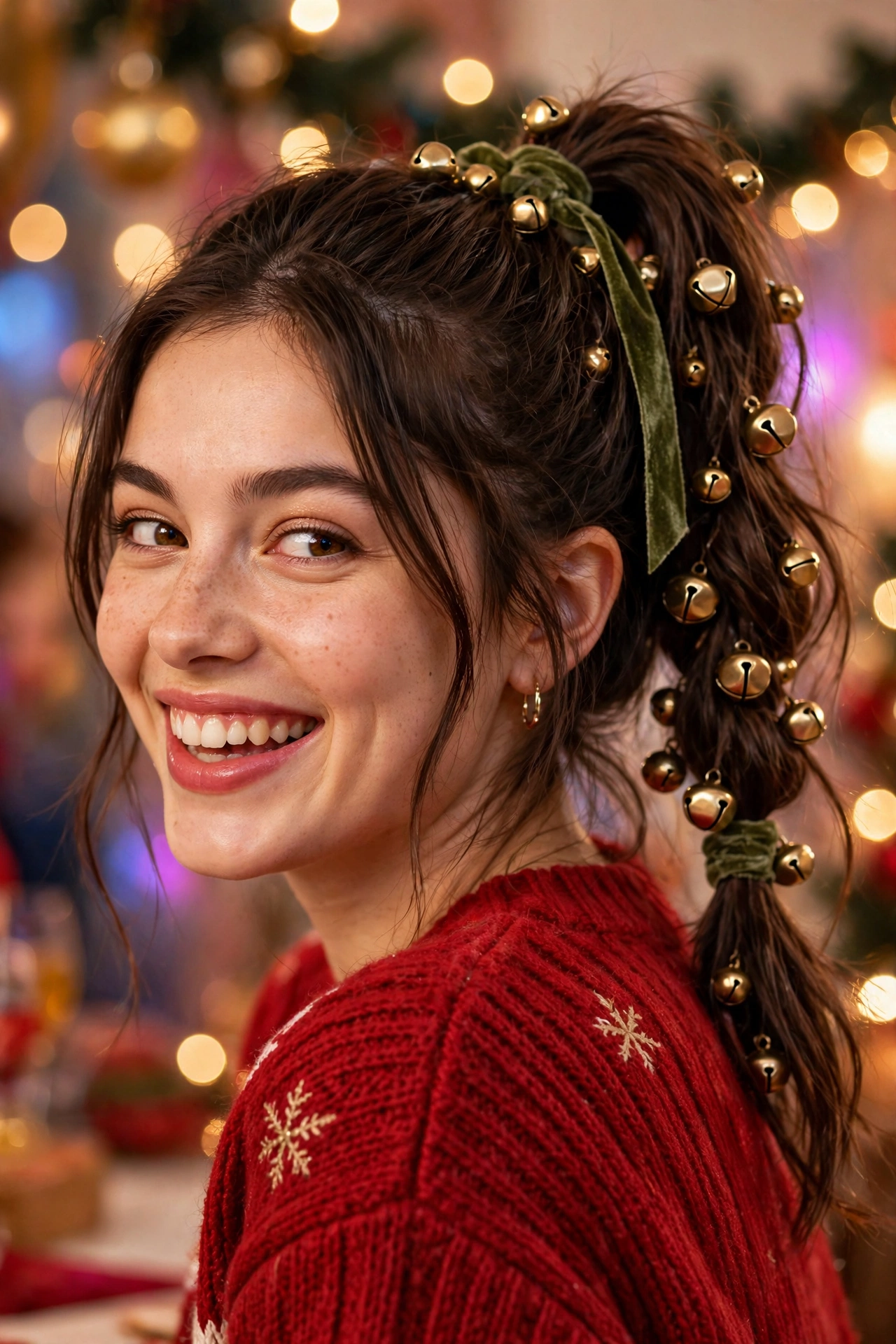 Jingle Bell Ponytail