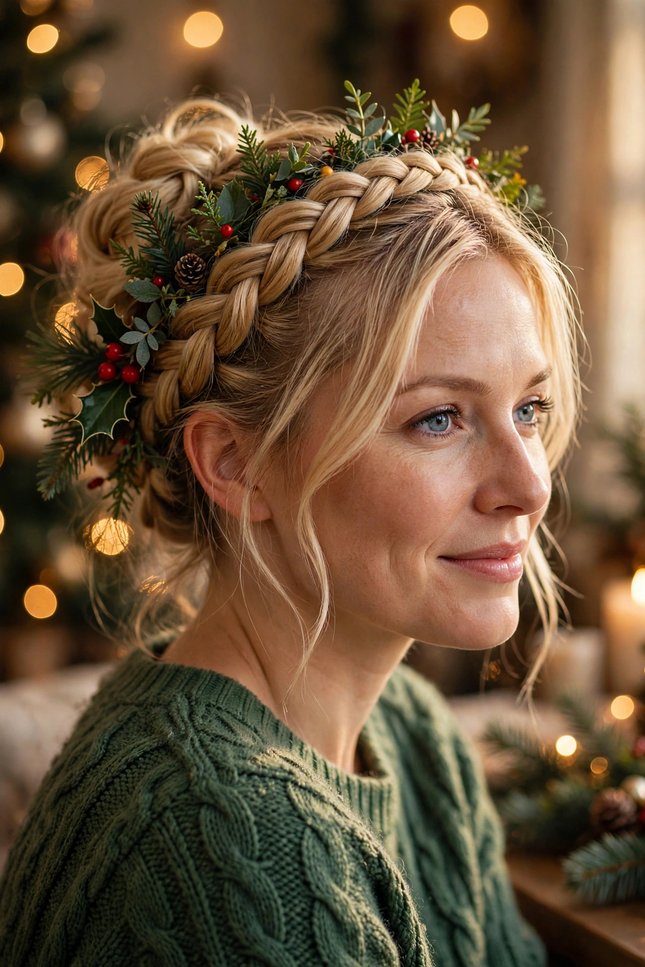 Festive Milkmaid Updo