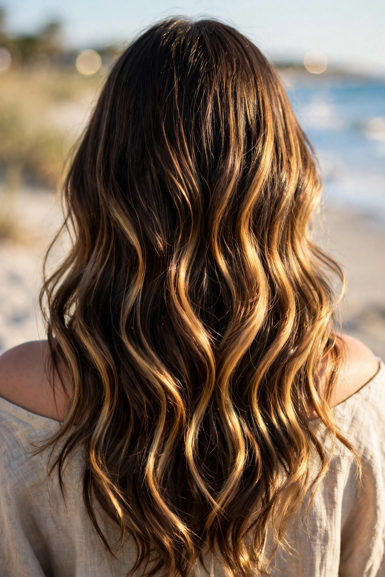 Golden Balayage hairstyle