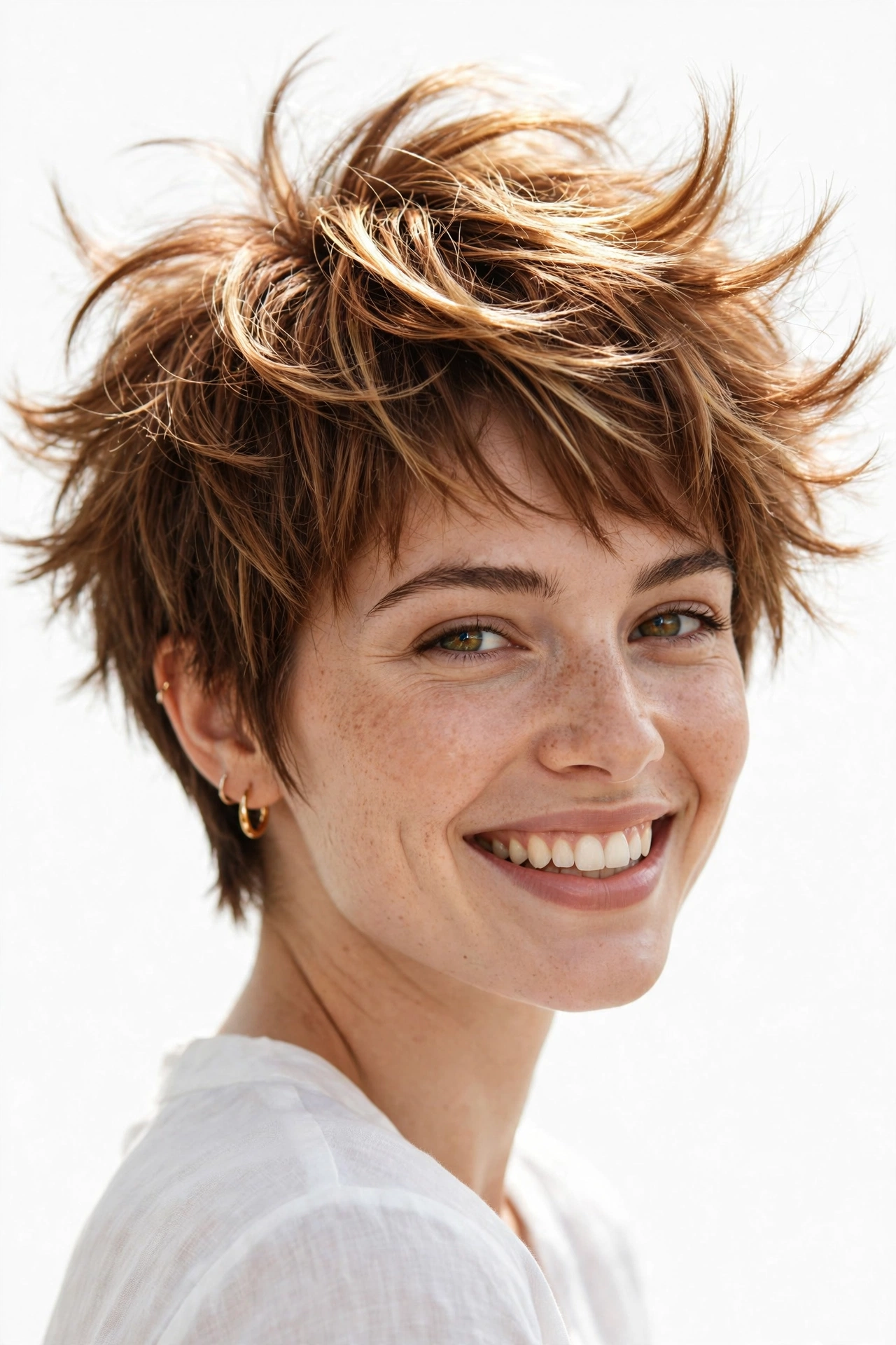 Feathered Pixie hairstyle