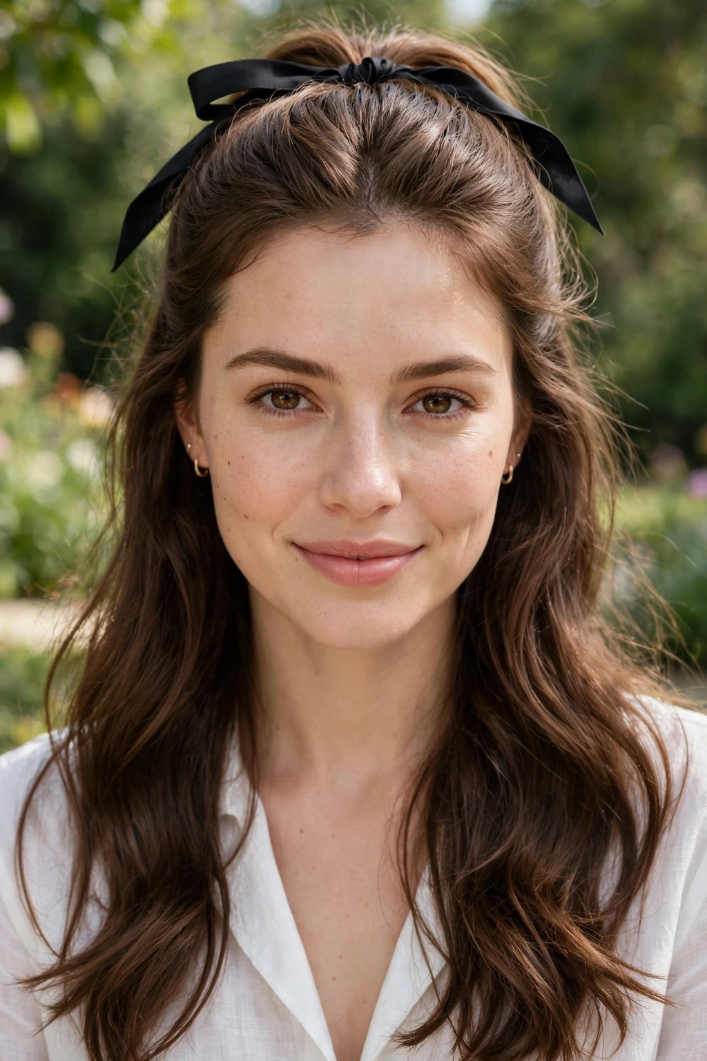 Ribbon half up