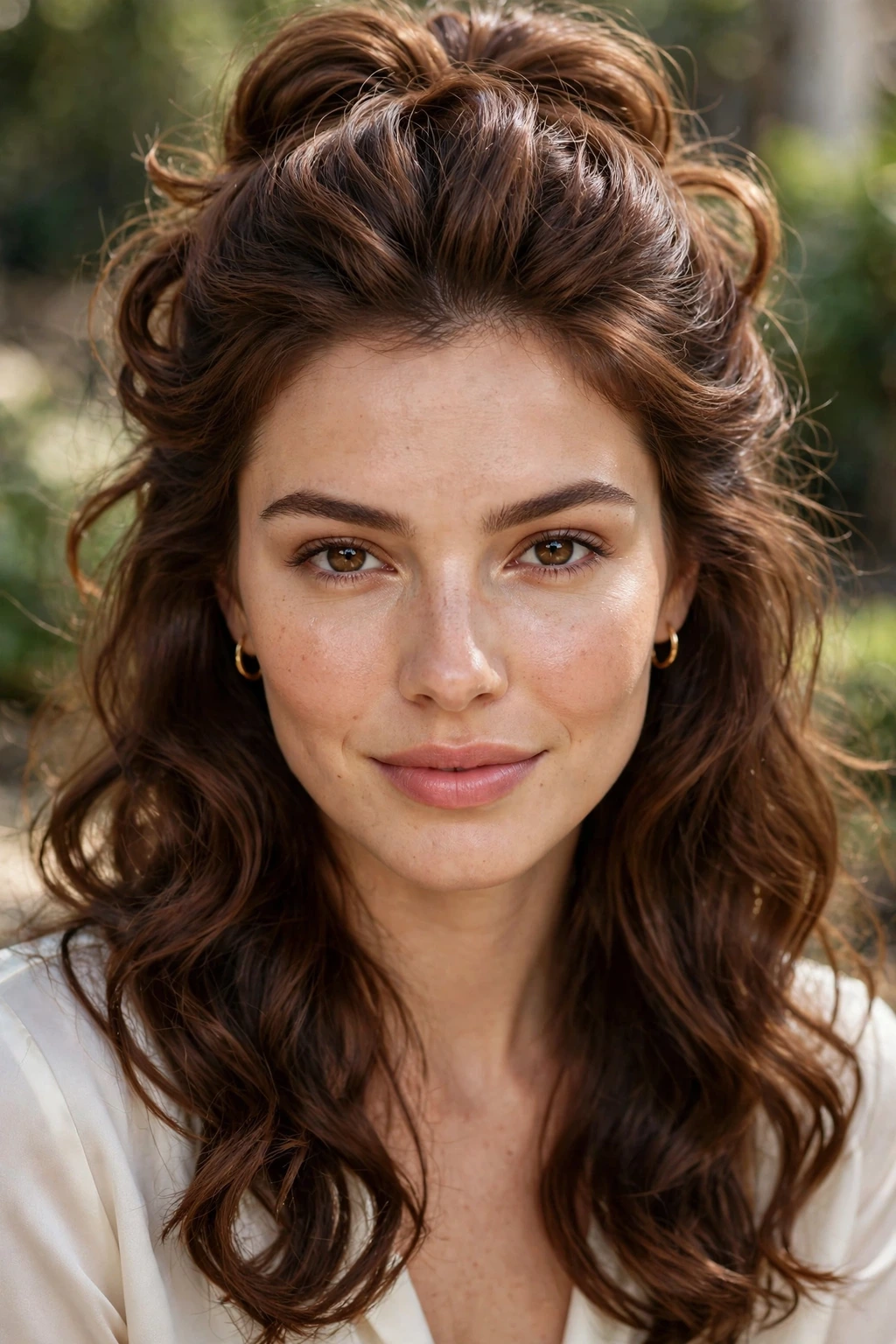 Voluminous half up
