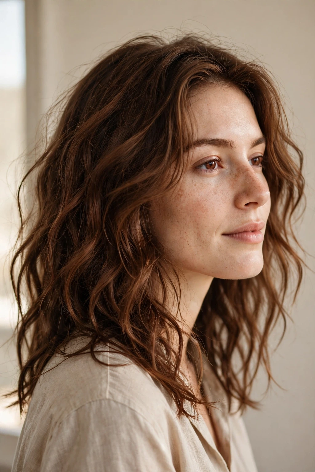 Air-Dried Texture hairstyle