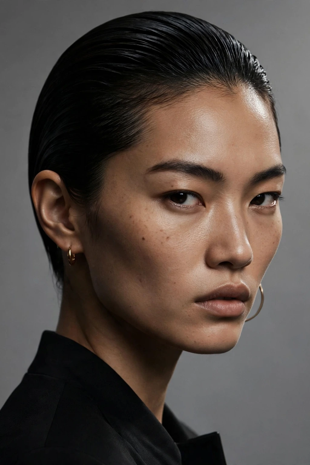 The Simple Slick-Back hairstyle