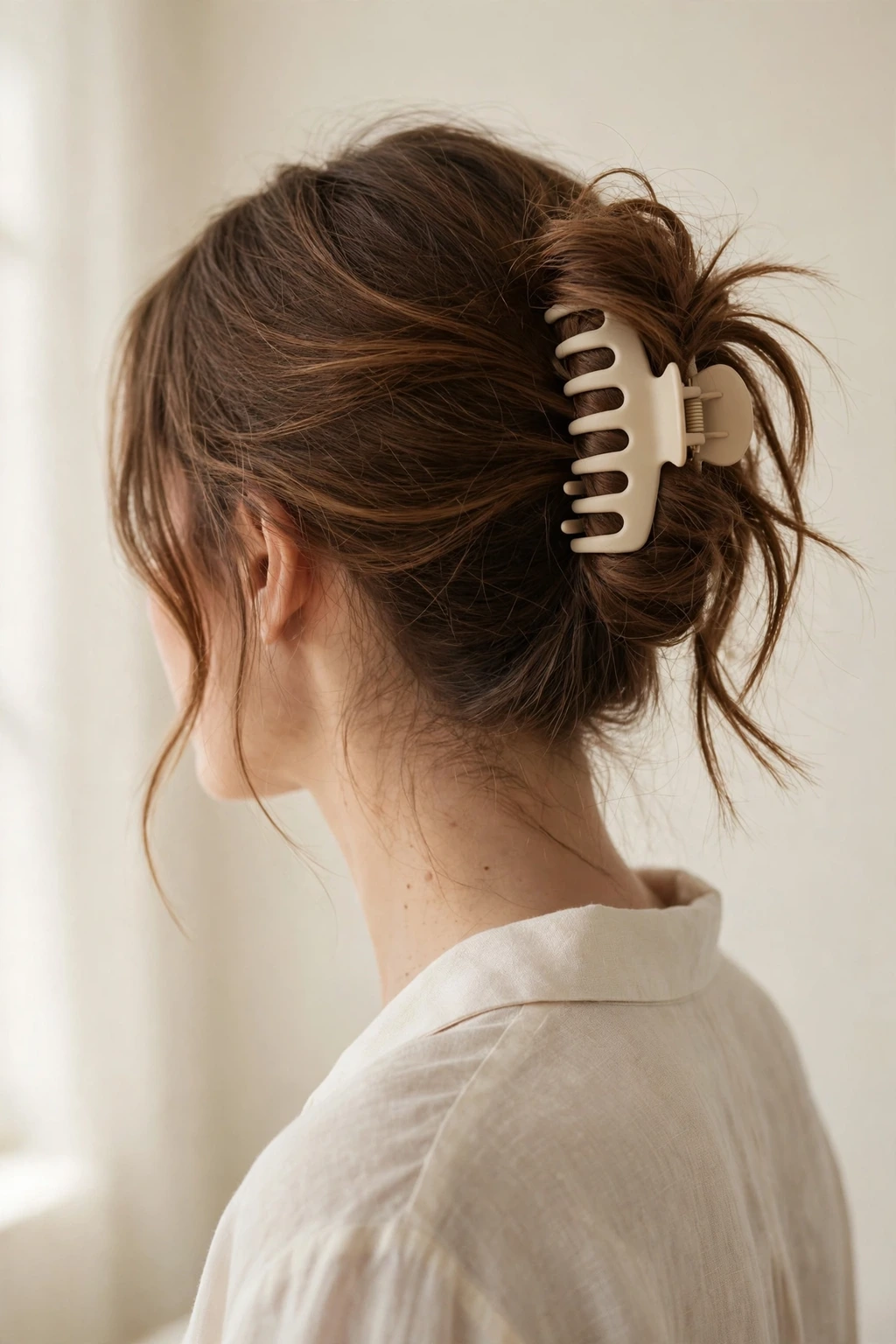 The Soft Claw Clip hairstyle