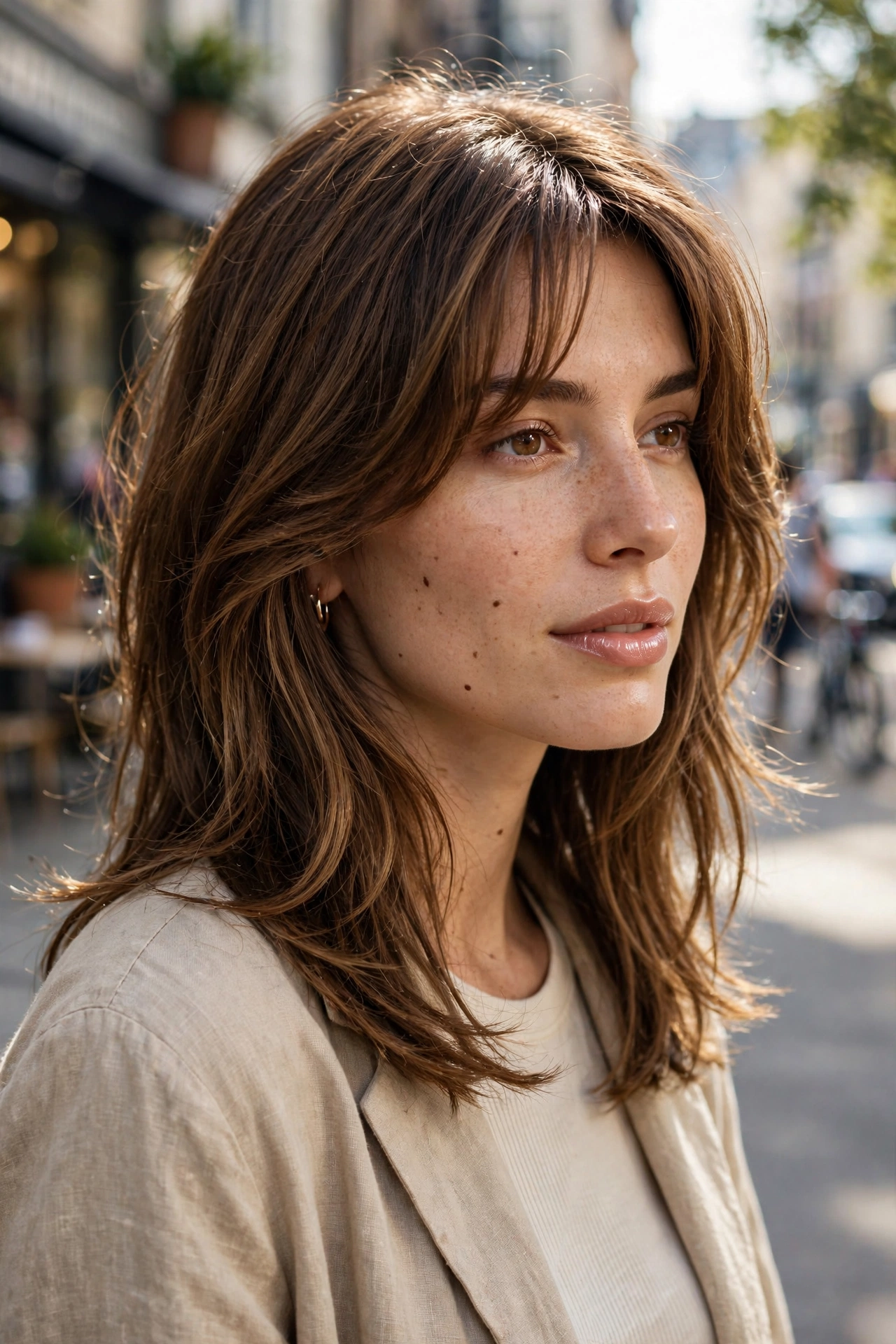 Layered Curtain Lob