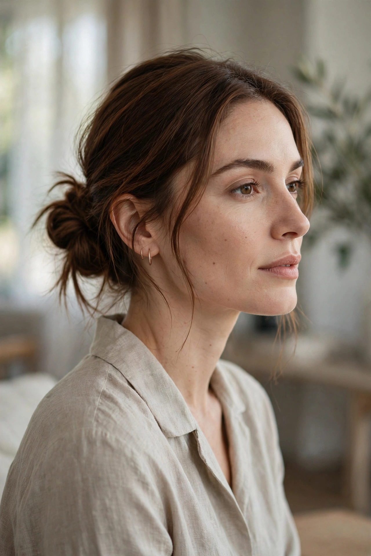 Knotted Low Bun