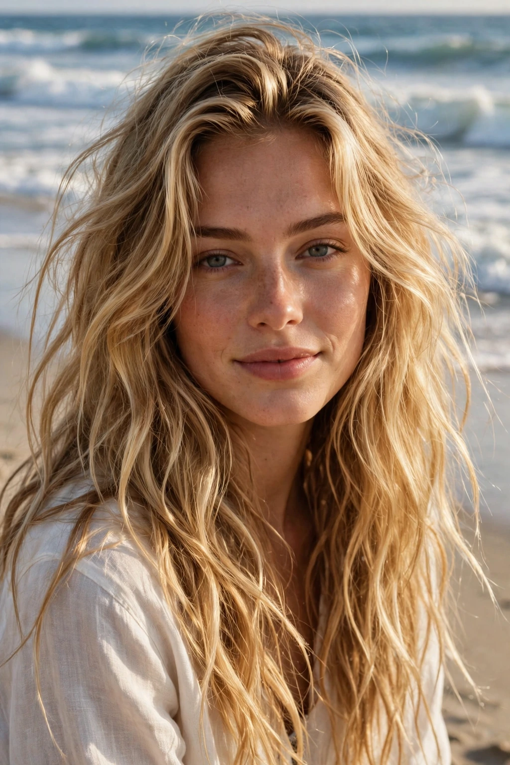 Long beach waves