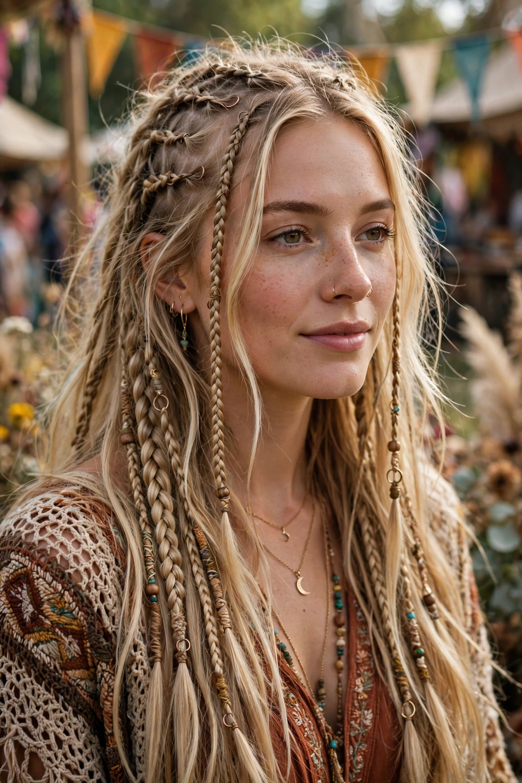 Long boho braids