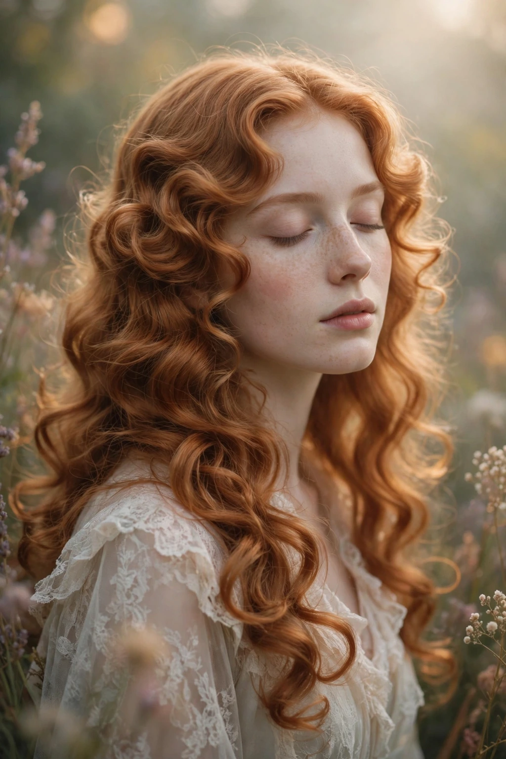 Long romantic curls