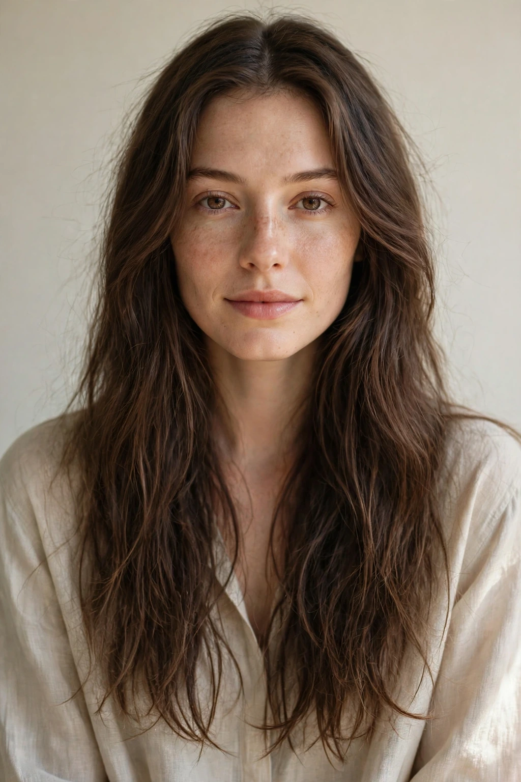 Long hair with wispy feathered ends