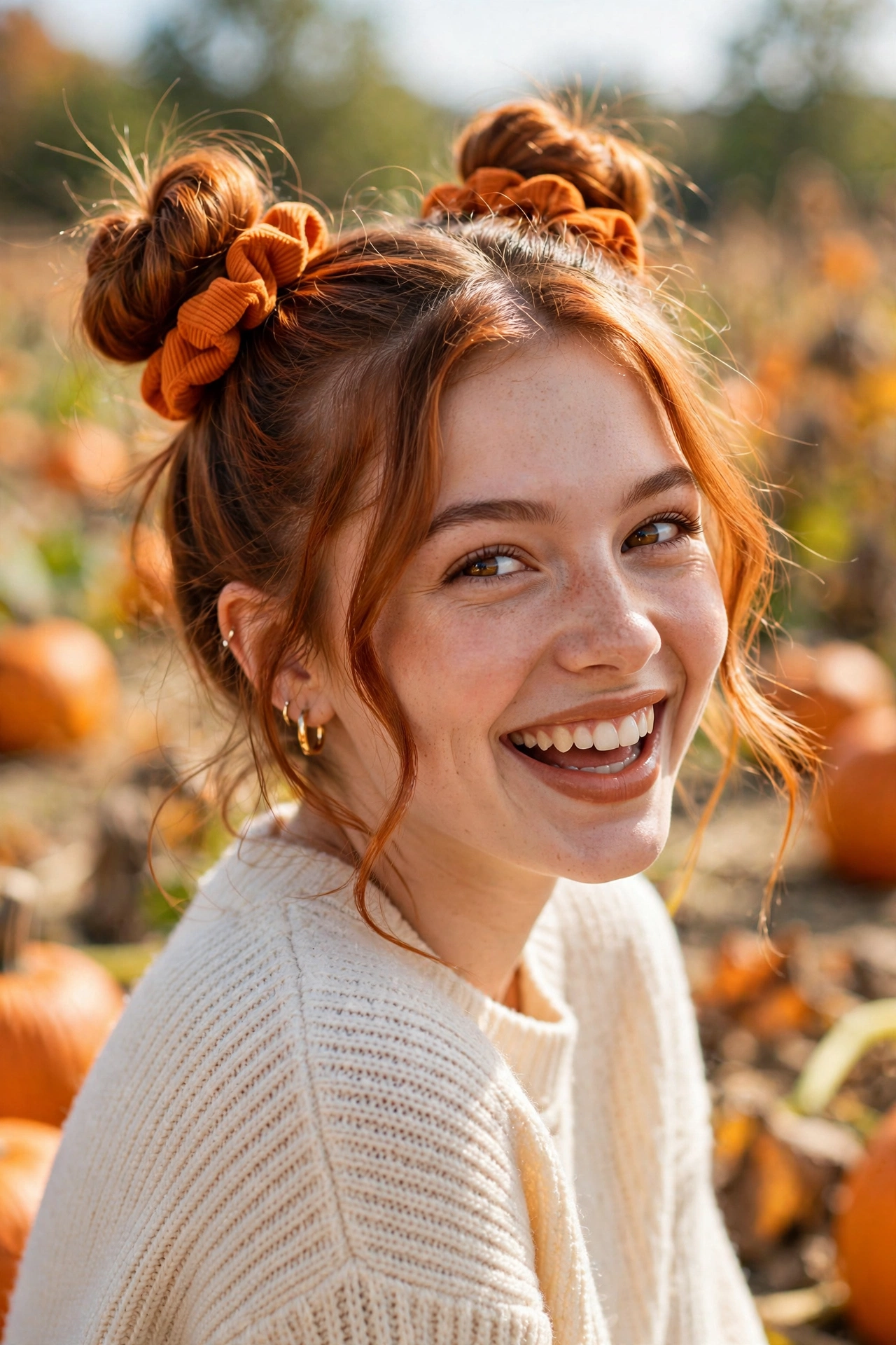 Pumpkin Spice Space Buns