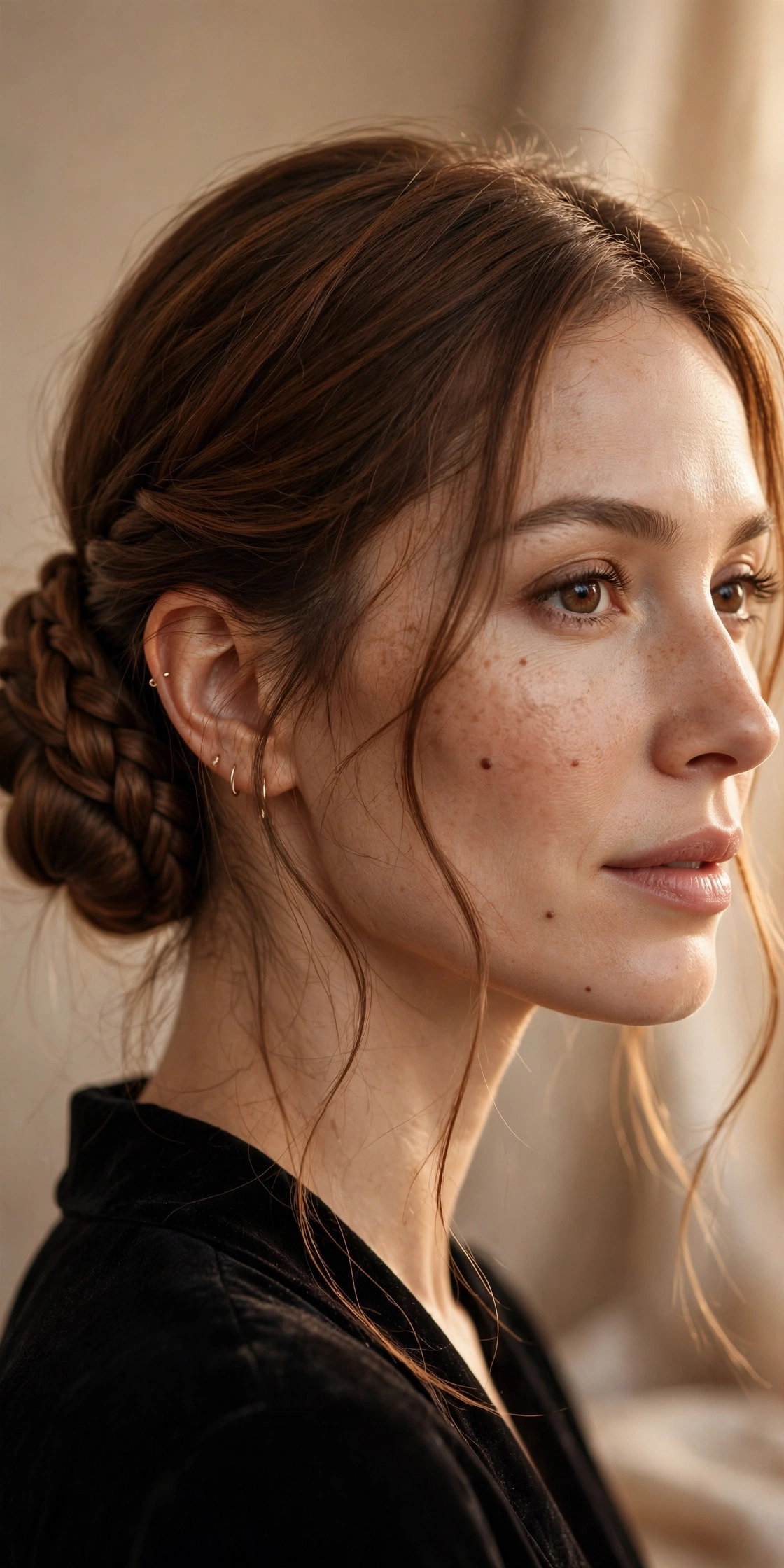 Low Braided Bun