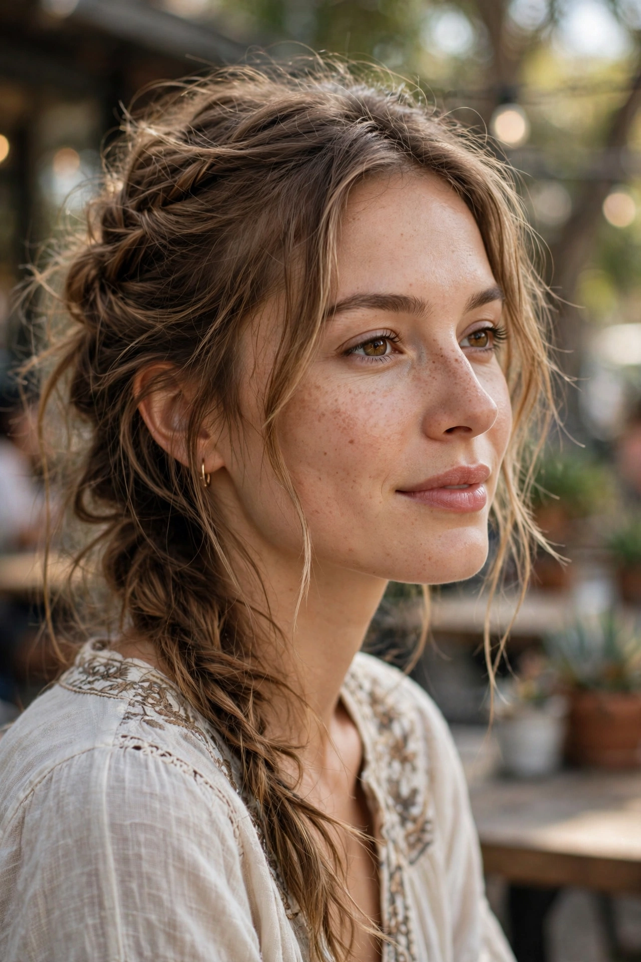 Messy Side Braid