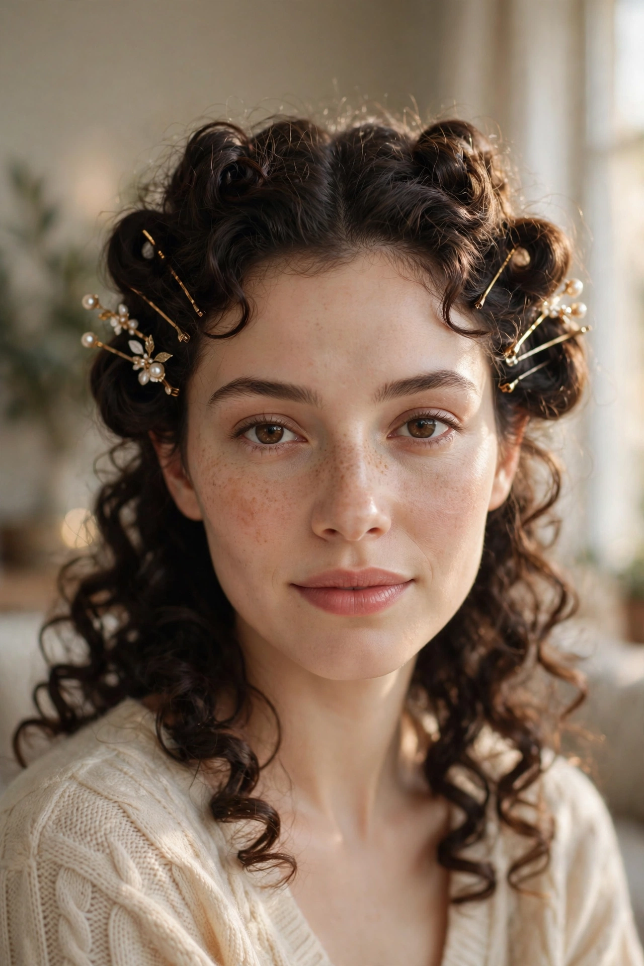Pinned-Back Curls