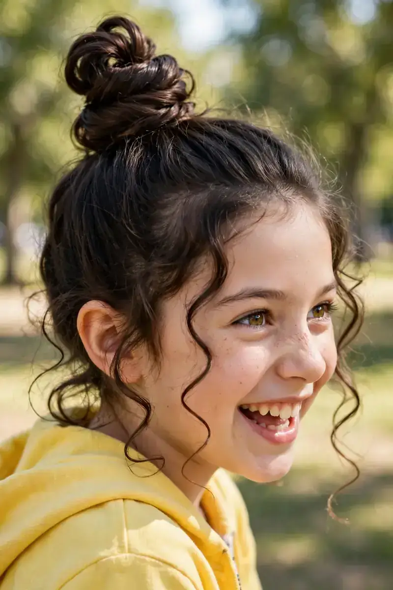 Twirly Top Bun