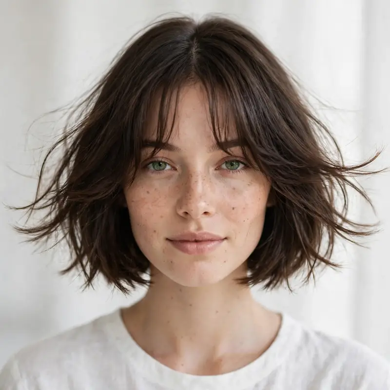 Airy Curtain Bob
