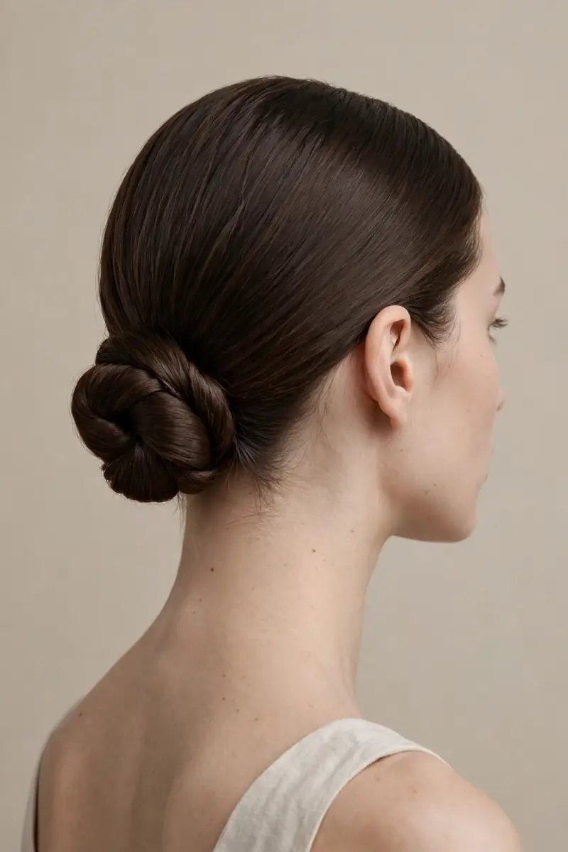 Knotted Low Bun