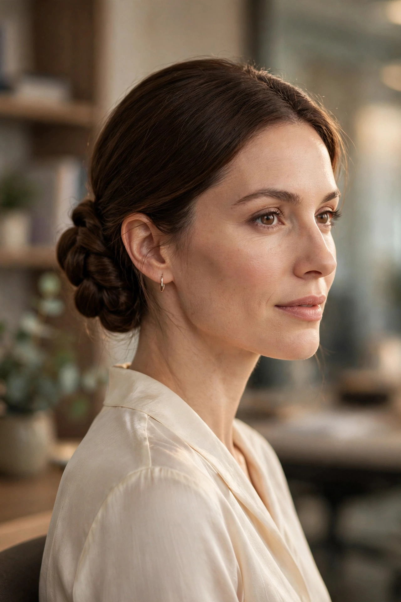 Twisted Low Chignon