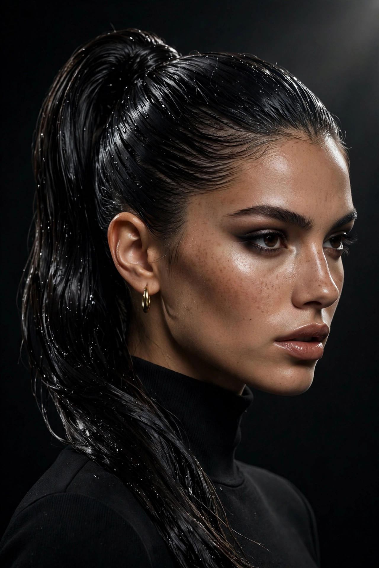 Wet-Look Sleek Pony