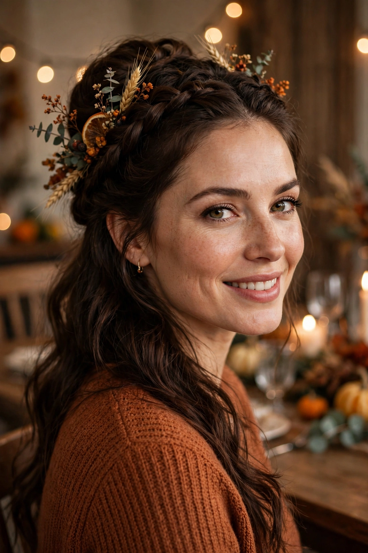 Harvest Feast Half-Updo
