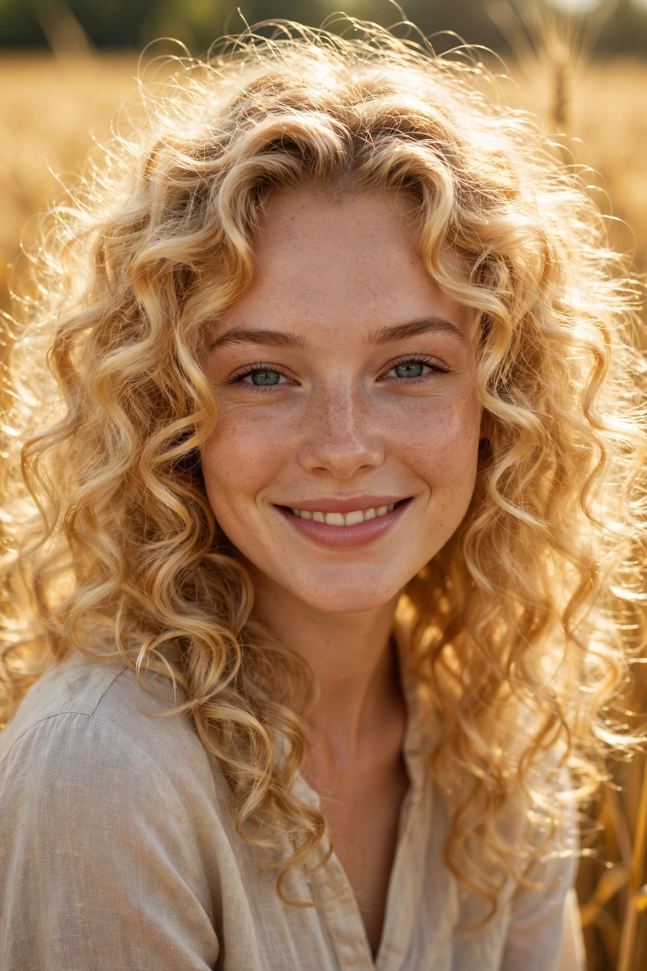 Golden Corn Silk Curls