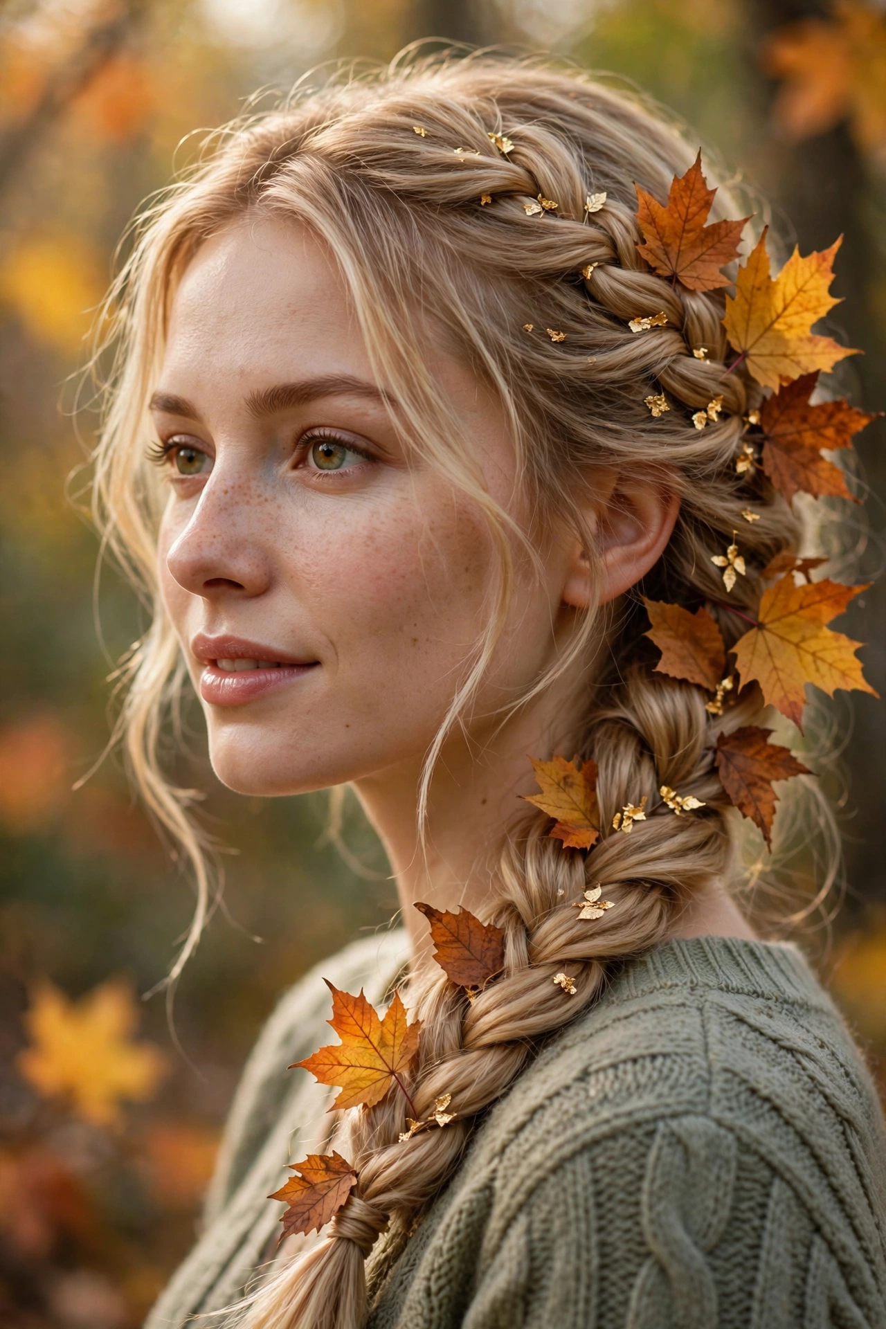 Autumn Leaf Accent Braid