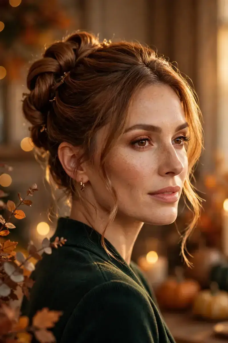 Cinnamon Twist Updo