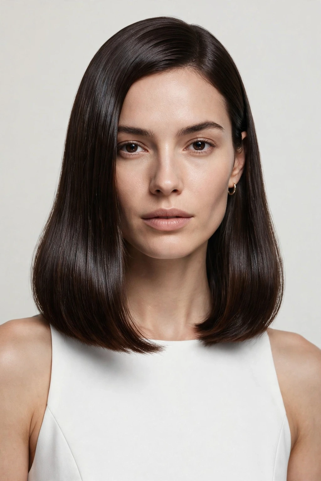 Glass lob hairstyle