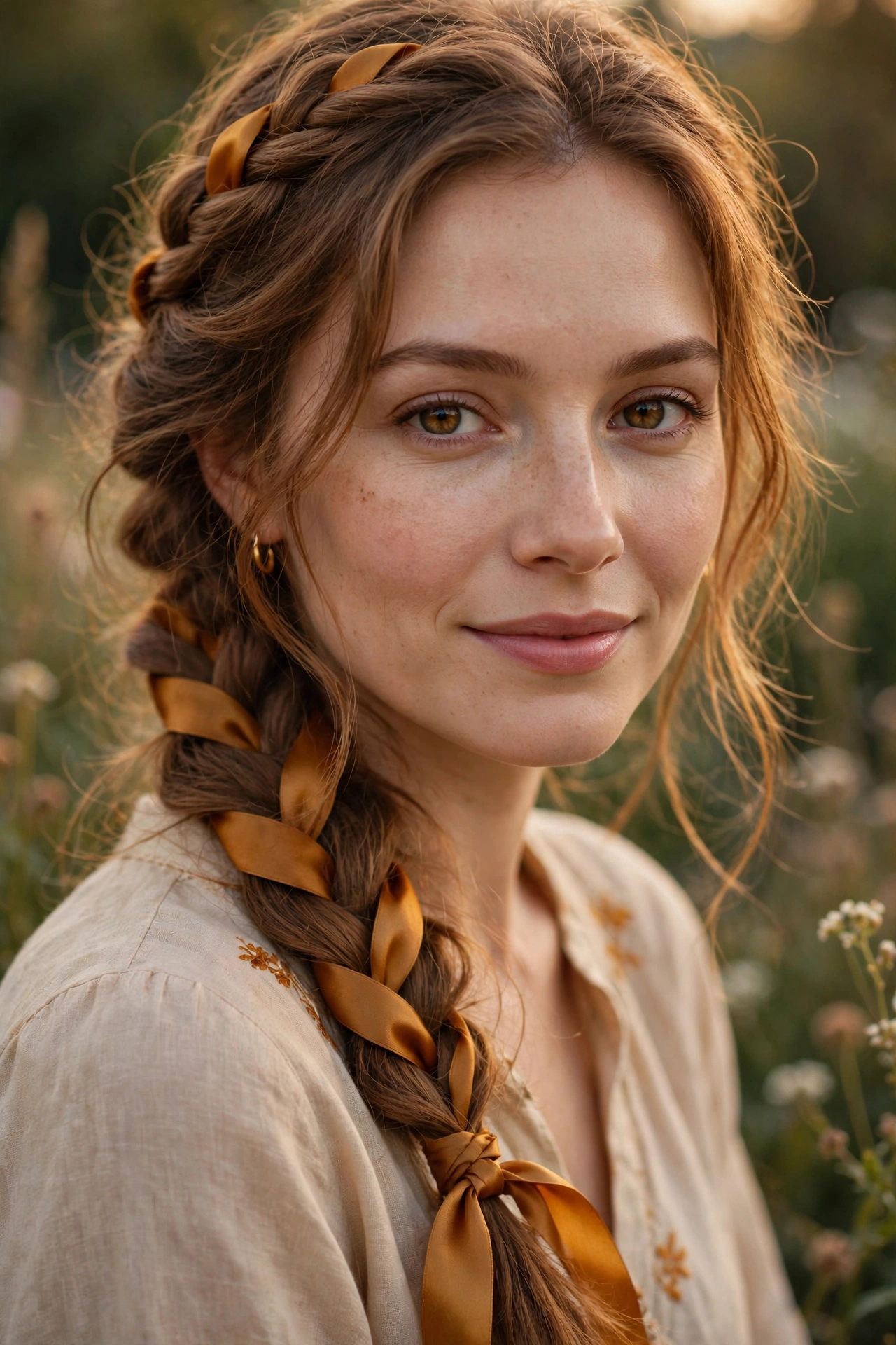 Amber Ribbon Braid hairstyle