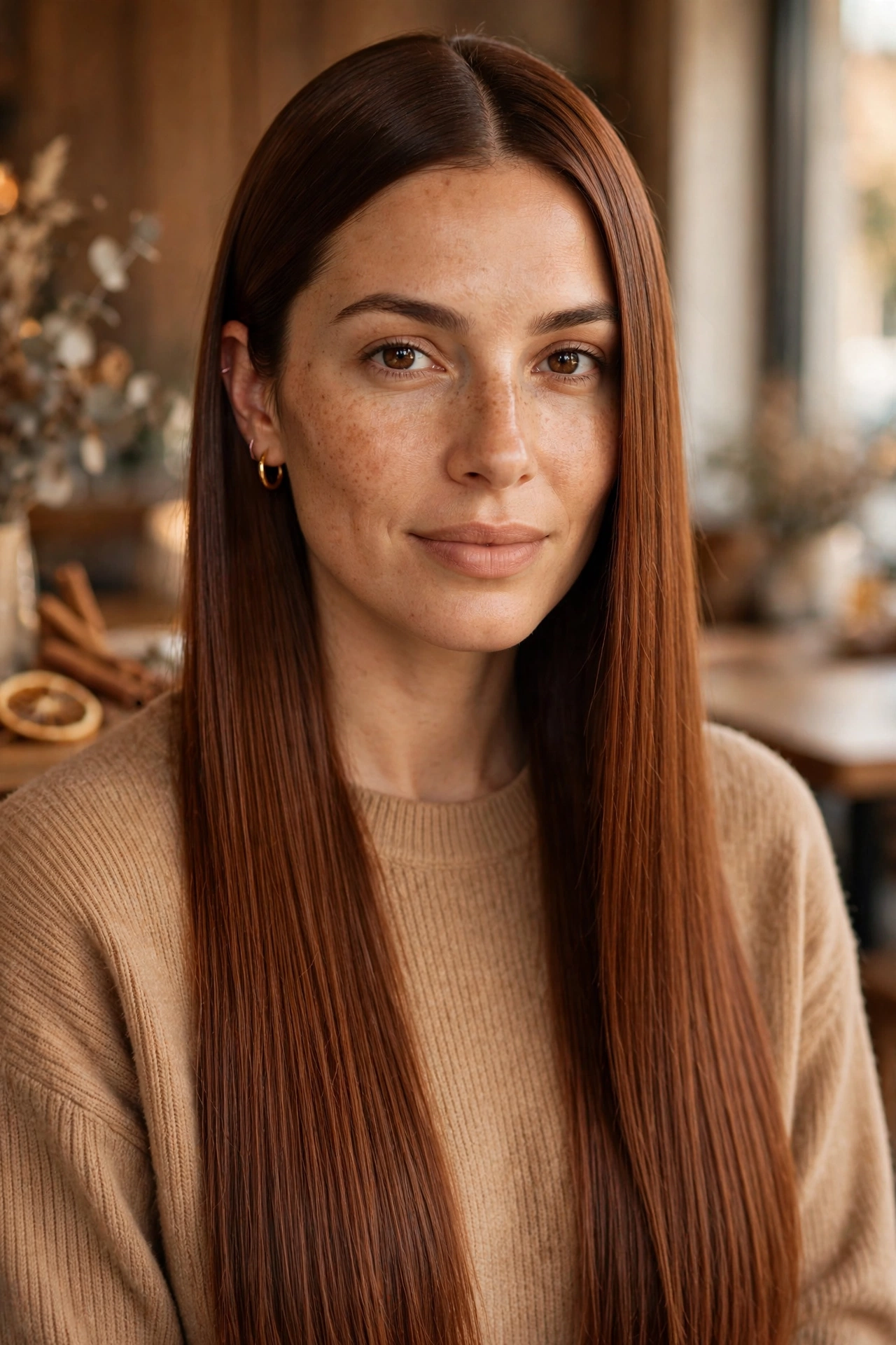 Cinnamon Stick Straight hairstyle
