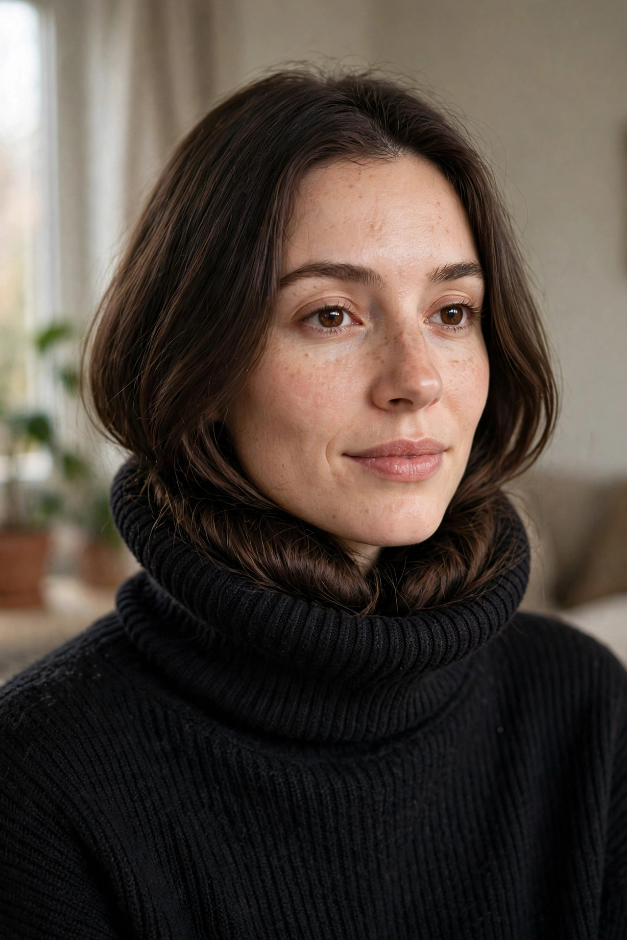 Turtleneck Tuck hairstyle