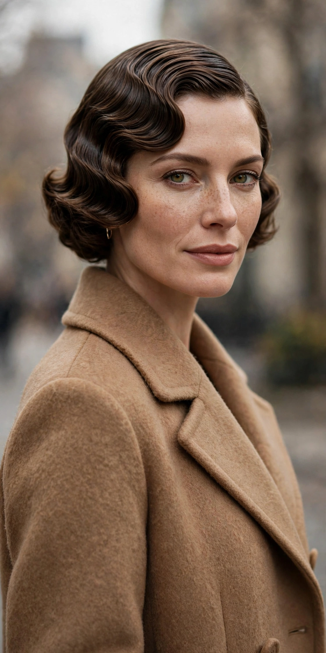 Wool-Coat Waves hairstyle