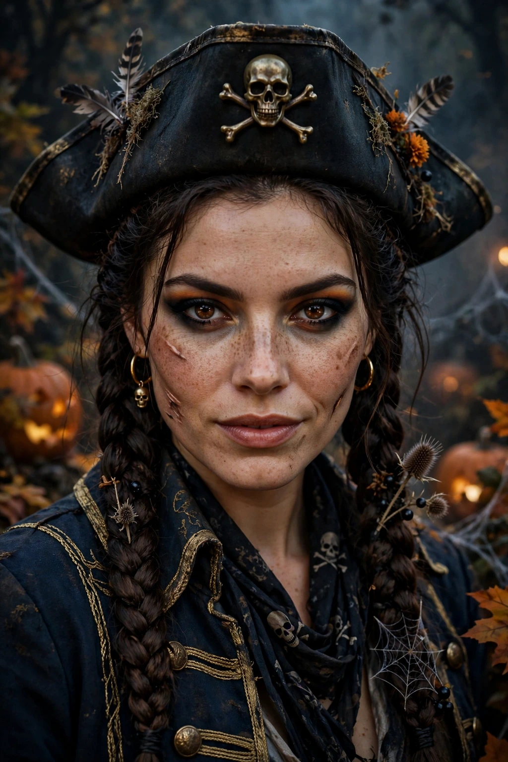 Classic pirate braids hairstyle