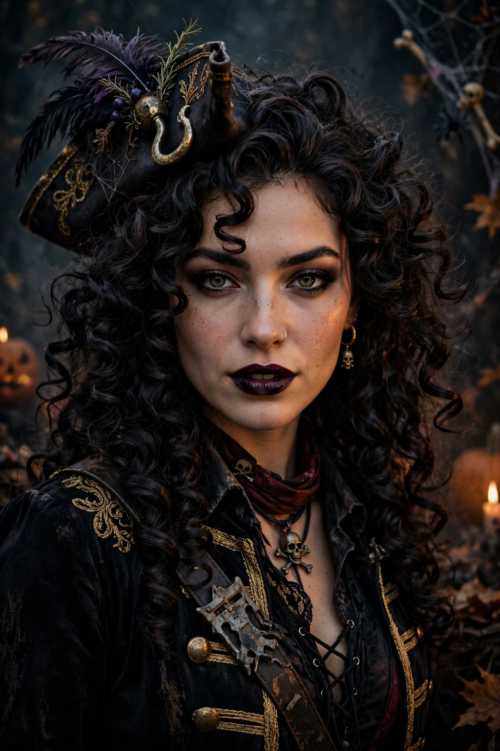 Captain Hook curls hairstyle