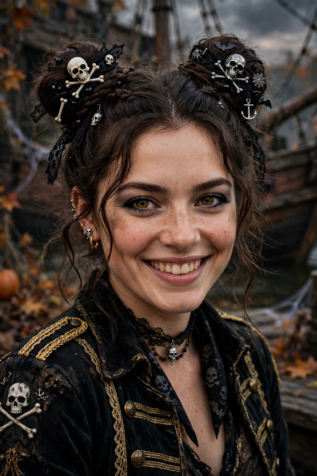 Jolly roger buns hairstyle