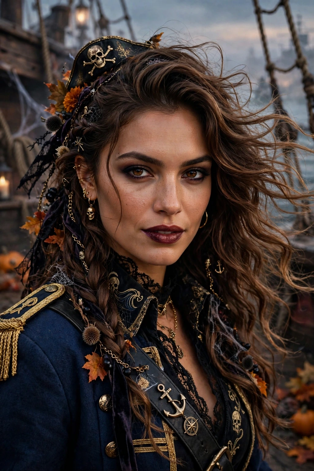 Ship captain waves hairstyle